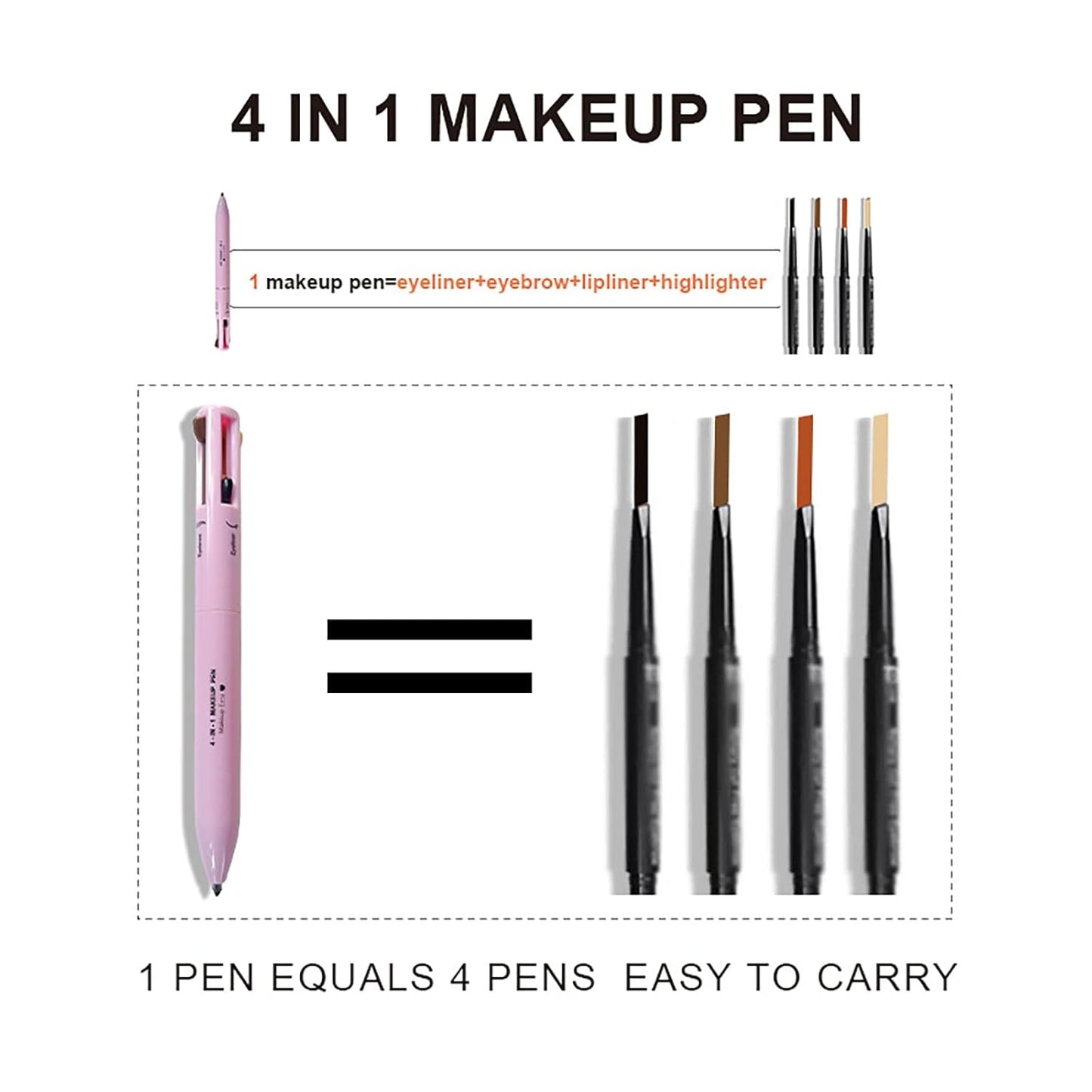Eyeliner Crayon de maquillage 4 en 1.