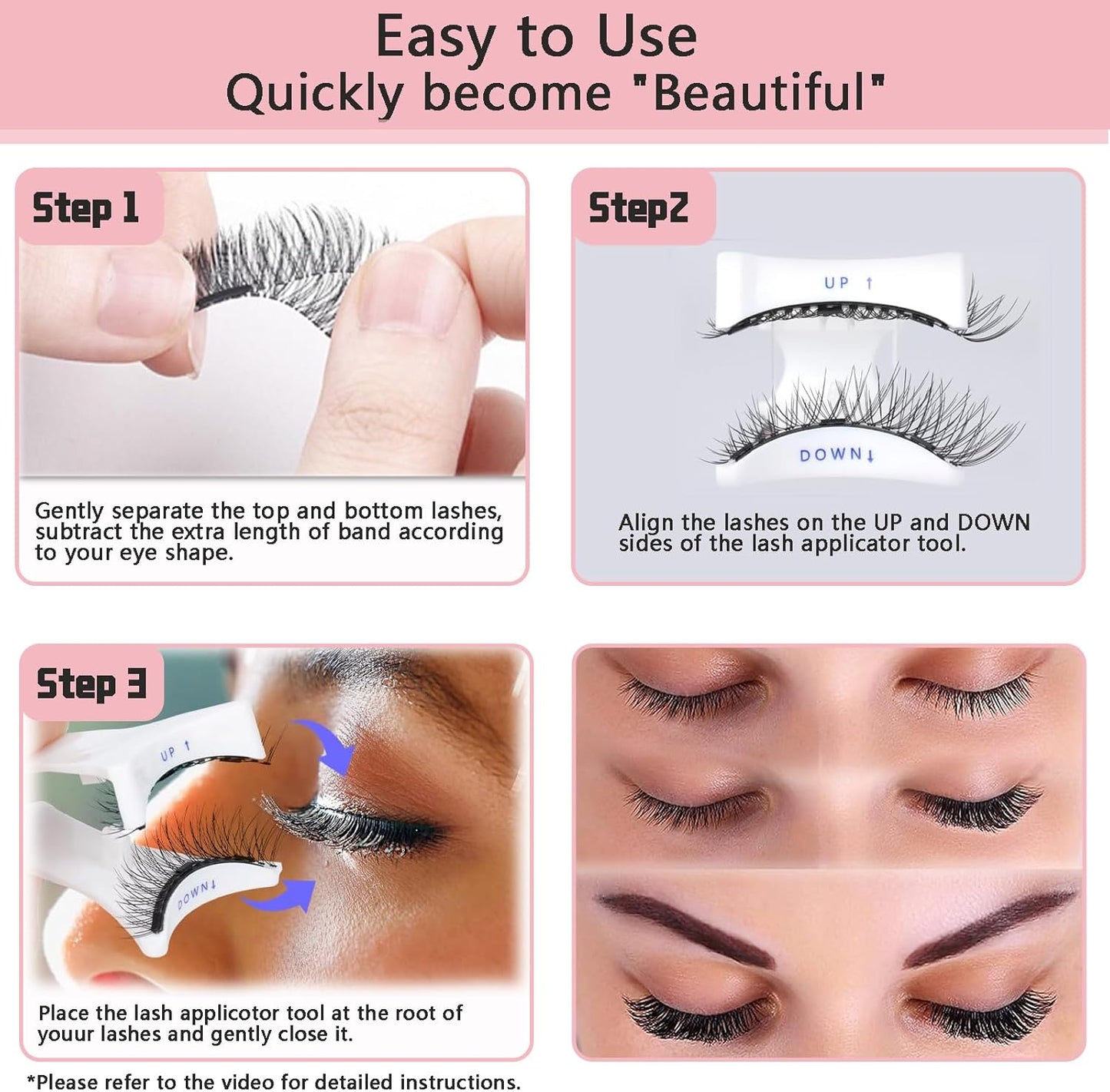 Faux-Cils Magnetic avec Applicateur