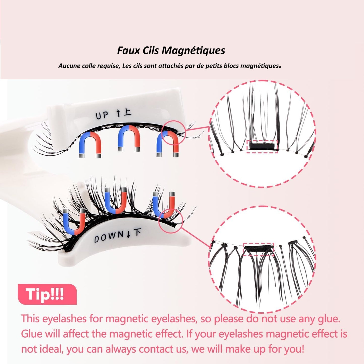 Faux-Cils Magnetic avec Applicateur
